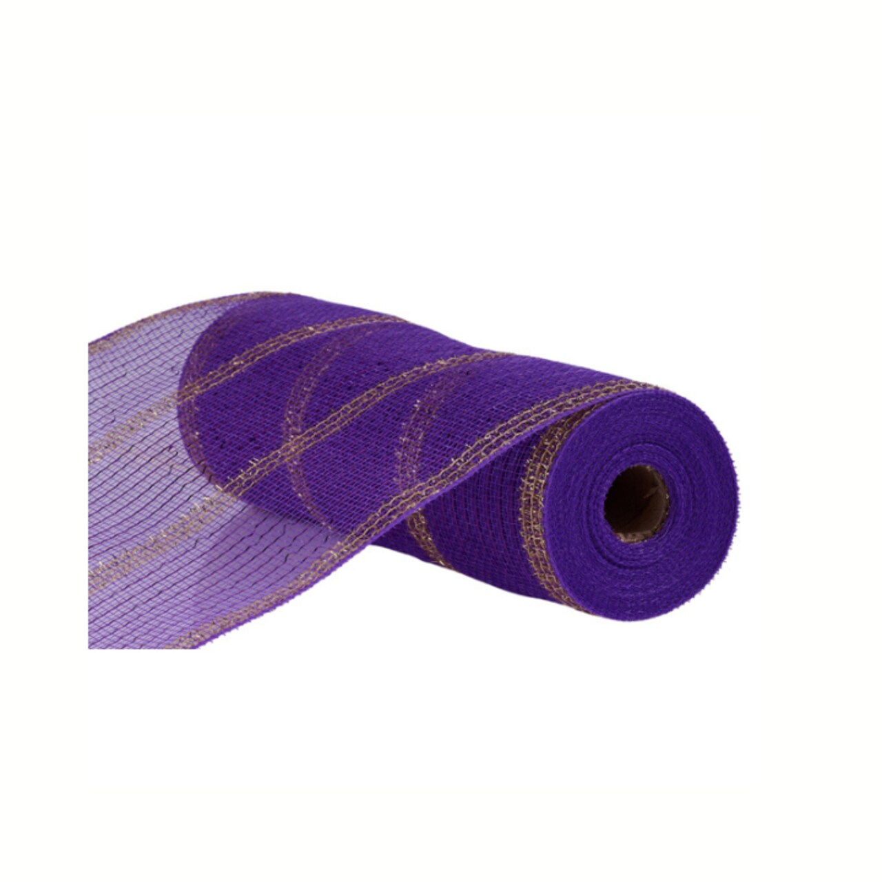 10.25"x10yd Wide Tinsel PP/Foil Mesh - Purple/Gold - Perfect for Mardi Gras Wreaths- Premium Wreath Supplies-RY8401J1